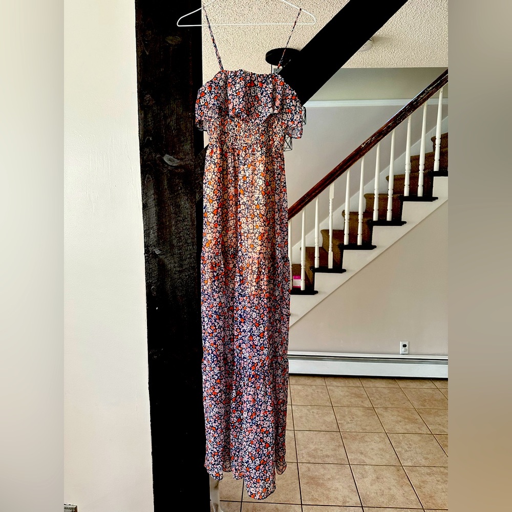 Spaghetti Strap, Floral Maxi Dress